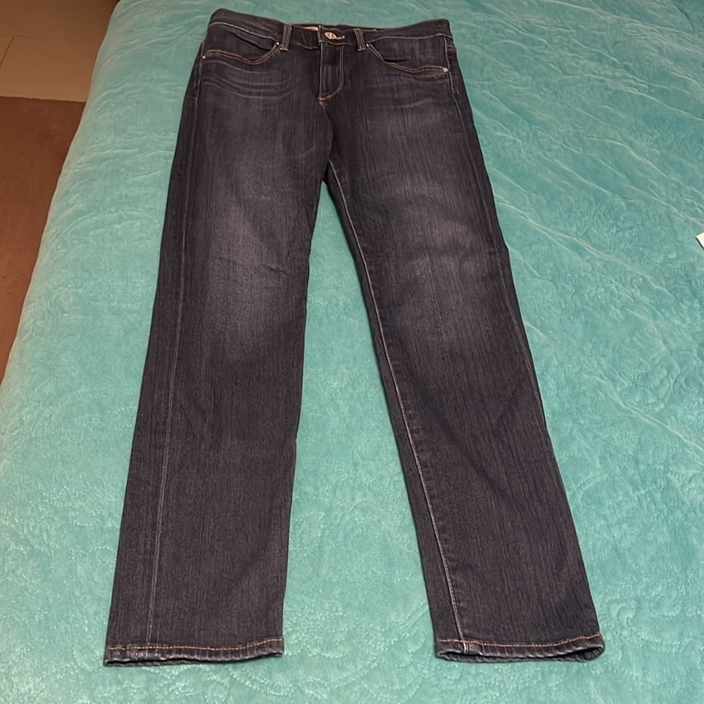 AG ADRIANO GOLDSCHMIED Women’s size 26R high-rise slim straight ankle blue jeans